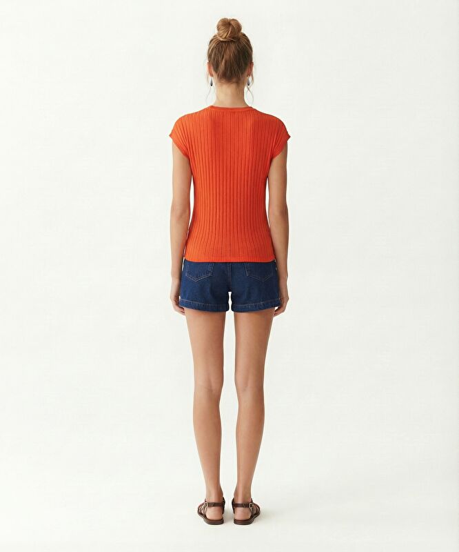 Regular Bisiklet Yaka Kısa Kol T-shirt