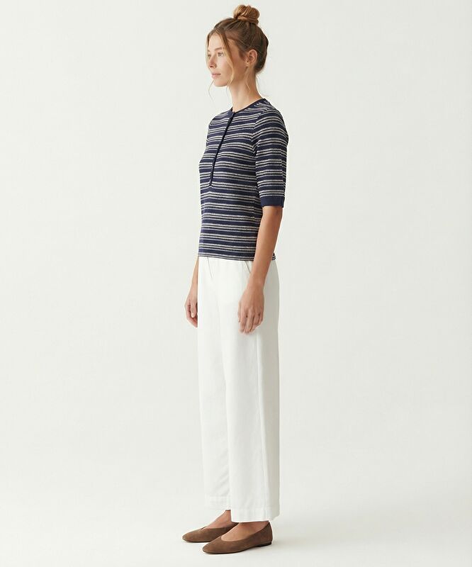 Regular Bisiklet Yaka 3/4 Kol T-shirt