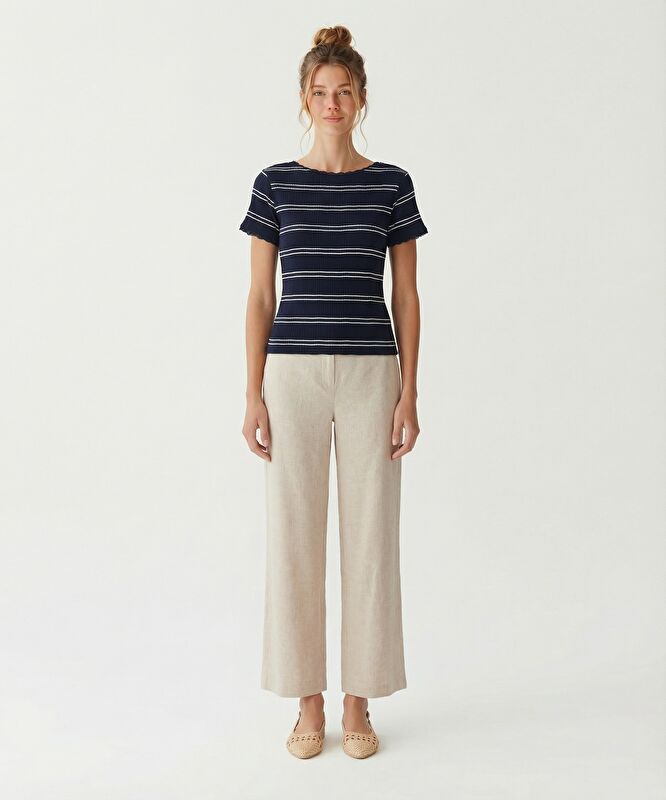 Regular Bisiklet Yaka Kısa Kol T-shirt