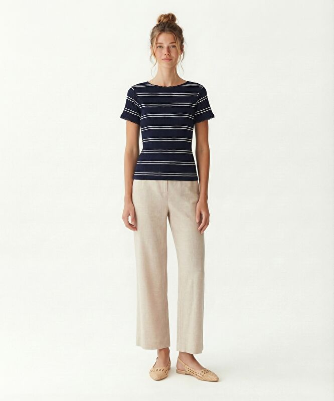 Regular Bisiklet Yaka Kısa Kol T-shirt