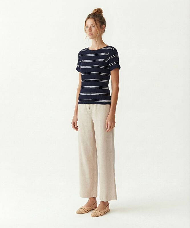 Regular Bisiklet Yaka Kısa Kol T-shirt