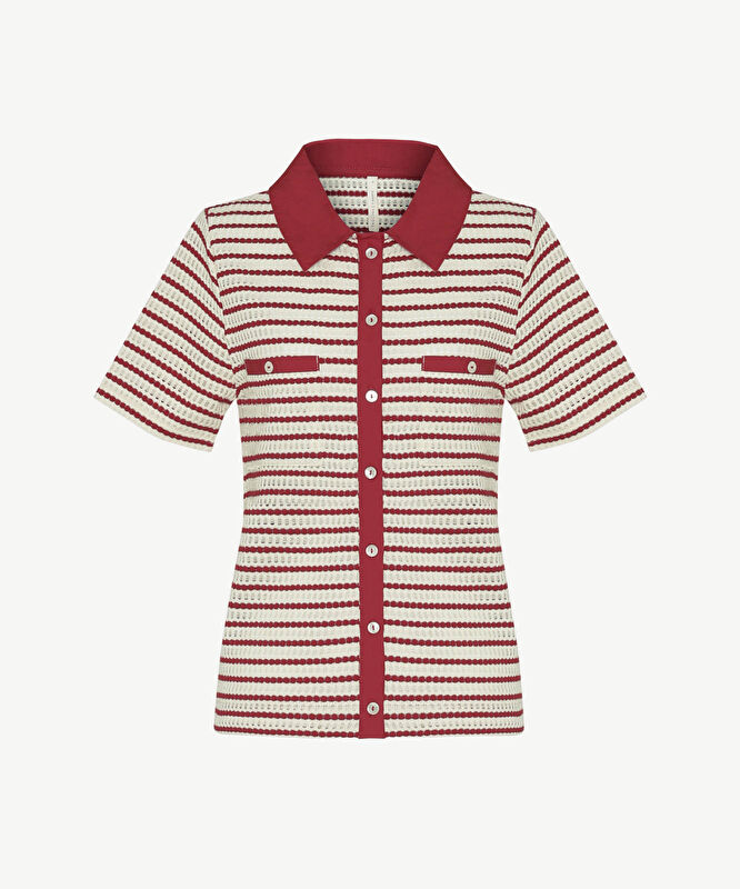 Regular Gömlek Yaka Kısa Kol T-shirt