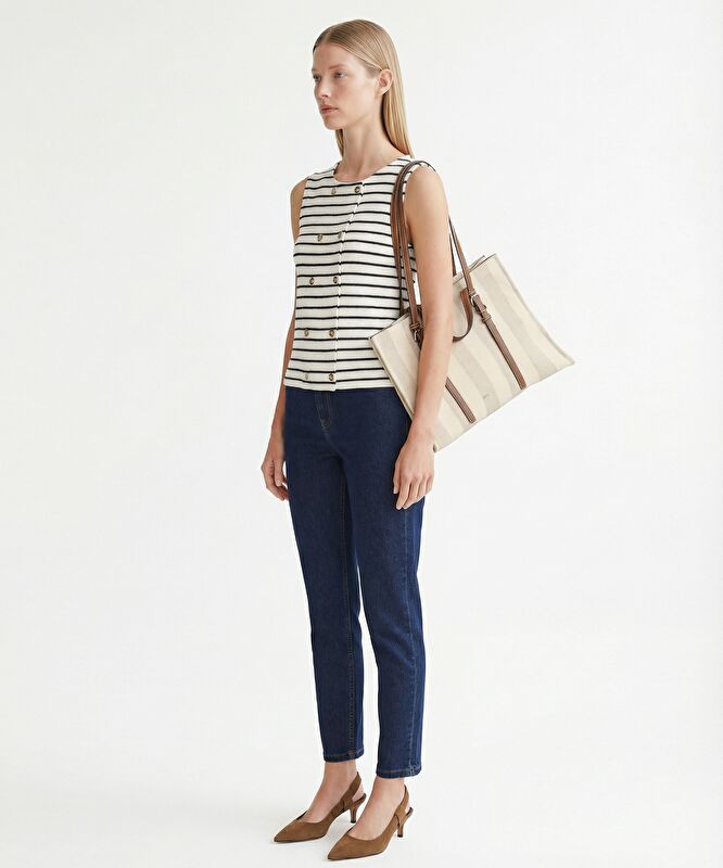 Regular Bisiklet Yaka Kolsuz T-shirt