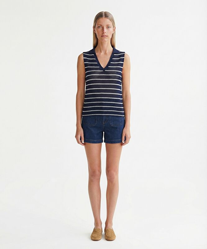 Regular V Yaka Kolsuz T-shirt