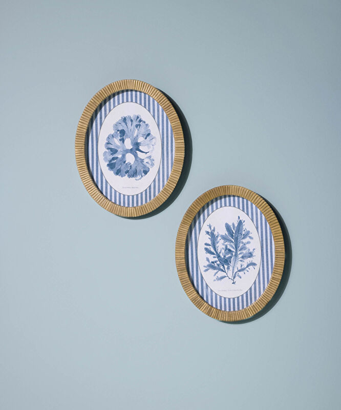 Çiçek Figürlü Rattan Çerçeveli Tablo(24x30x2 Cm)