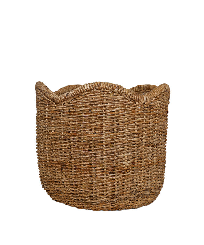 Muz Ağacı Yaprağı Silindir Sepet(51x46 Cm)