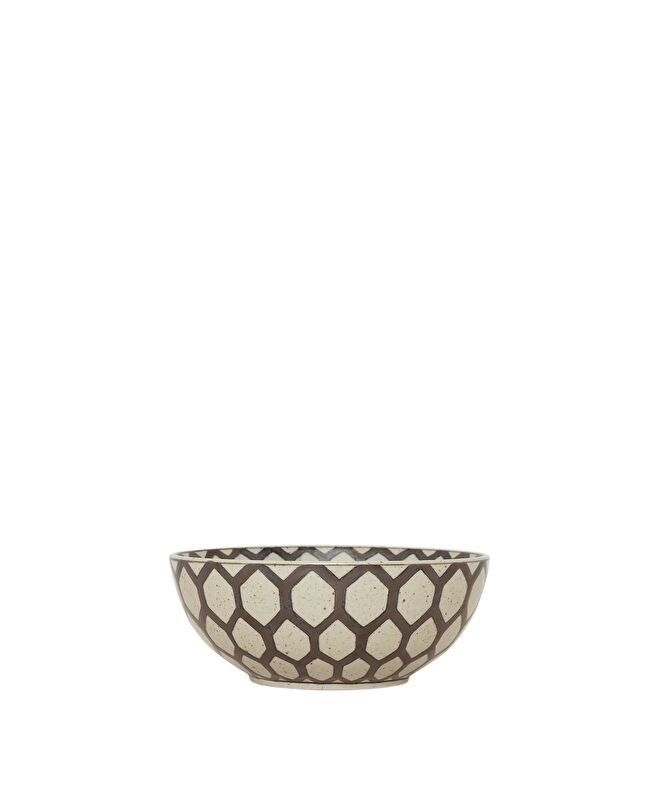 Geometrik Desenli Seramik Kase(26x11 Cm)