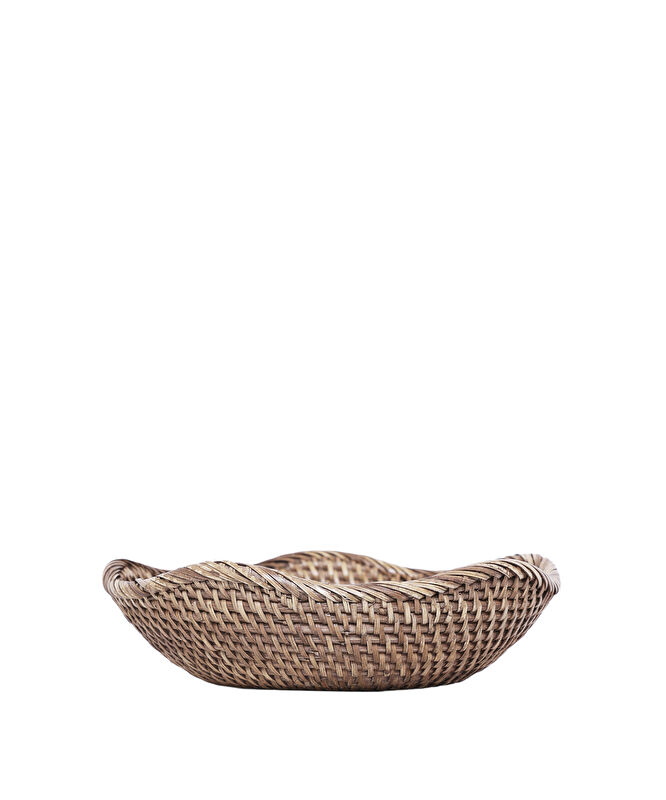 Rattan Yuvarlak Sepet(23x6 Cm)