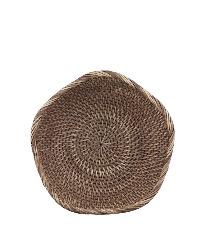 Rattan Yuvarlak Sepet(23x6 Cm)