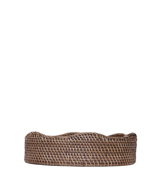 Rattan Yuvarlak Tepsi(30x8 Cm)