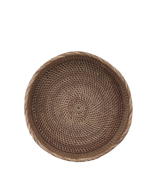 Rattan Yuvarlak Tepsi(30x8 Cm)