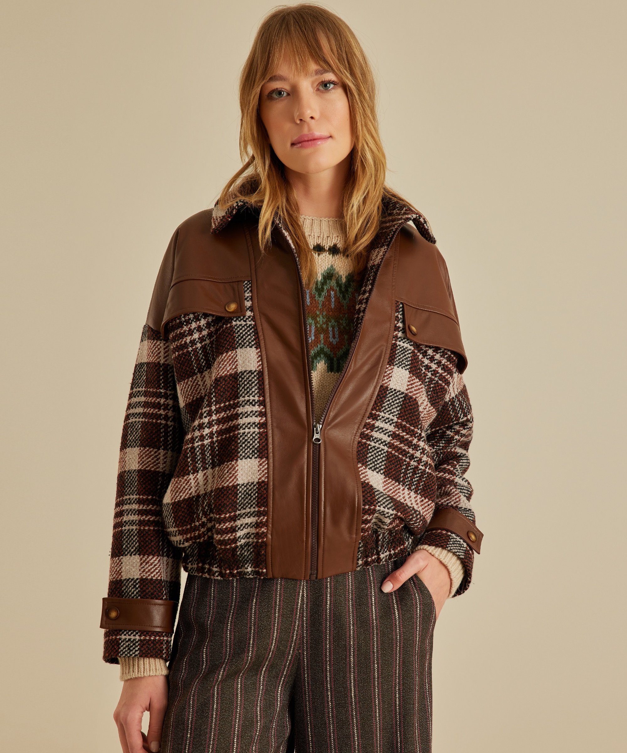 Yargıcı Kahverengi Oversize Ceket 22KKCK5006X00304 | Yargıcı