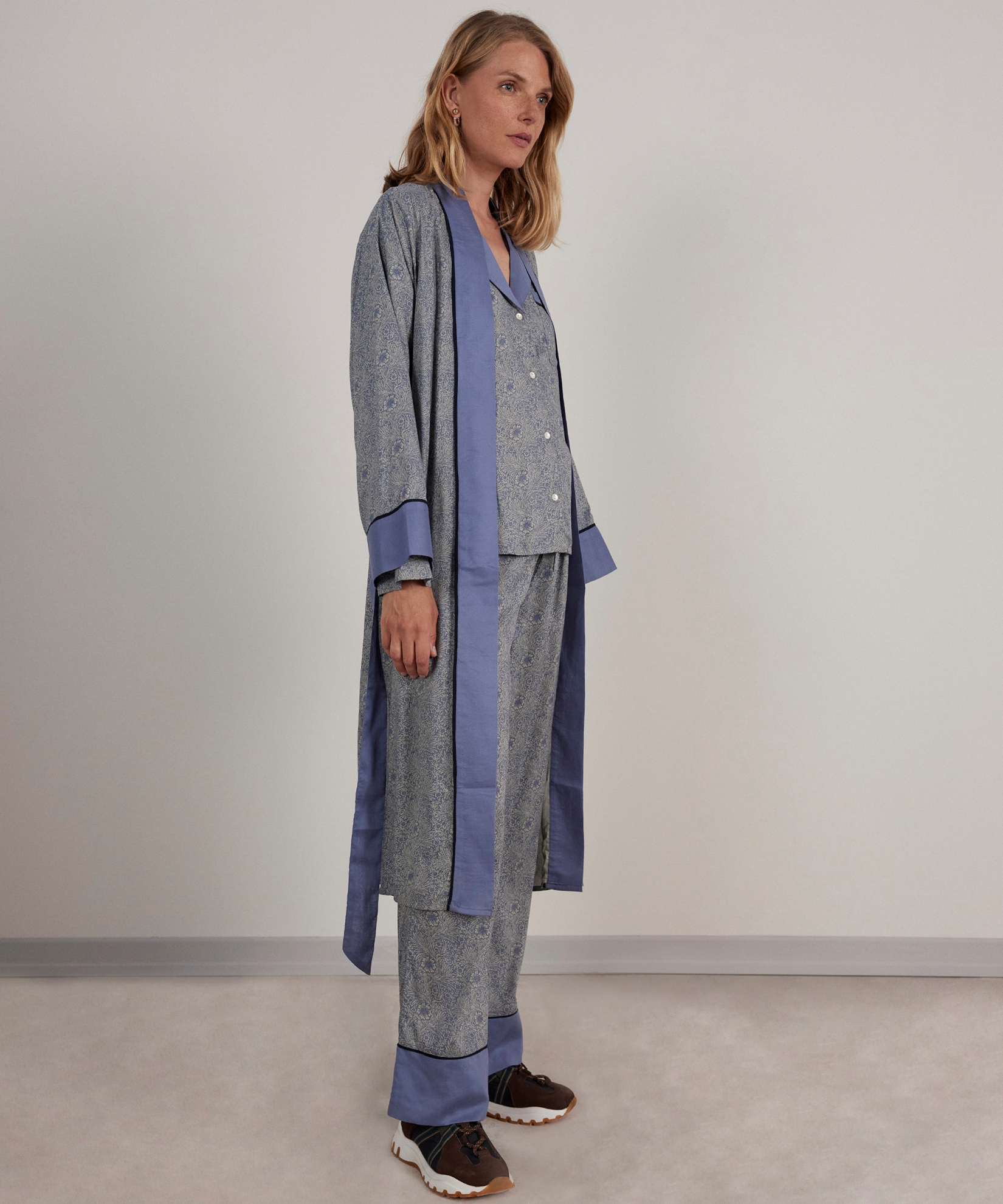 Yargıcı Mavi Loungewear Kimono 23KKLW1502X186XS | Yargıcı