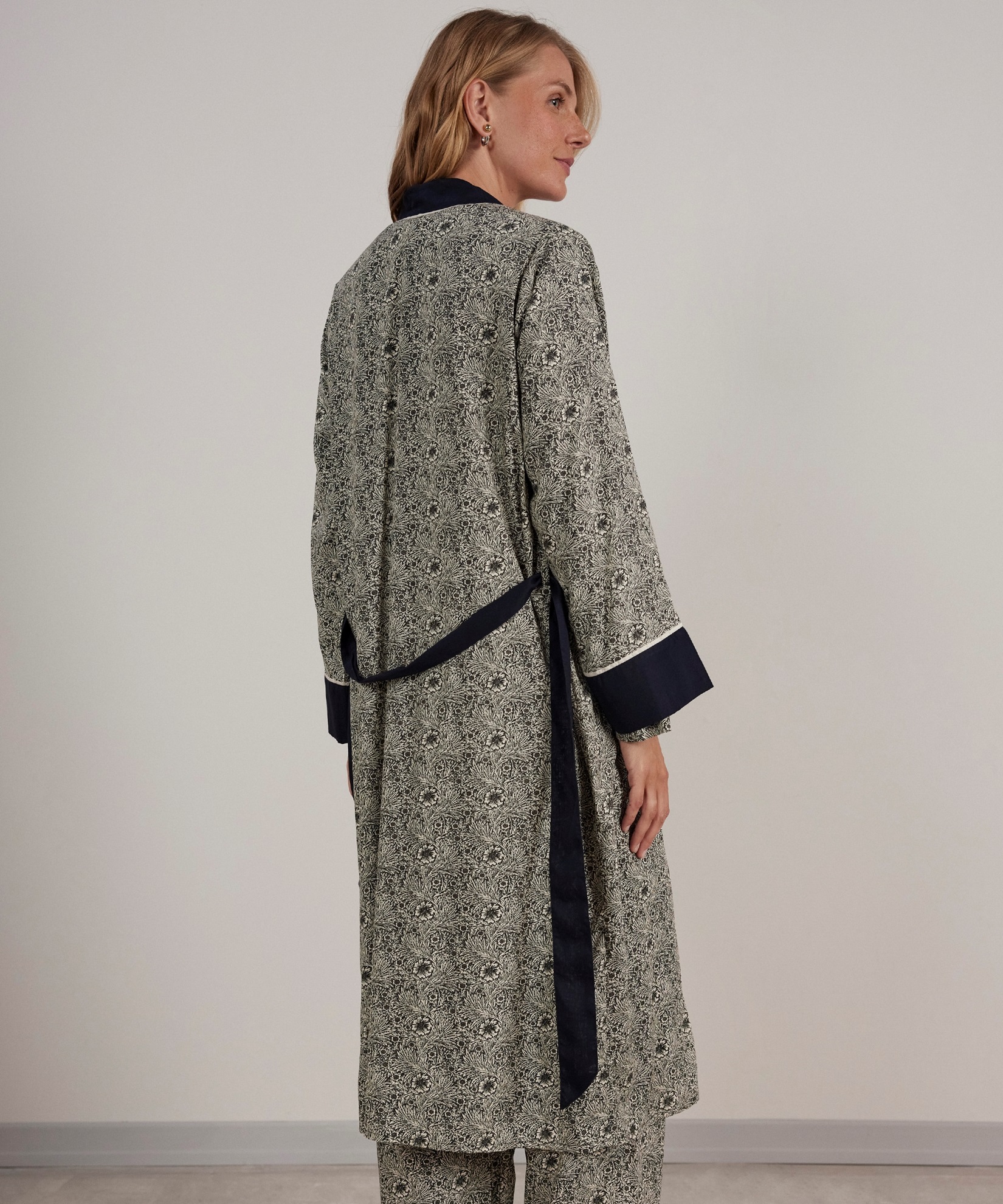 Yargıcı Siyah Loungewear Kimono 23KKLW1502X341XS | Yargıcı