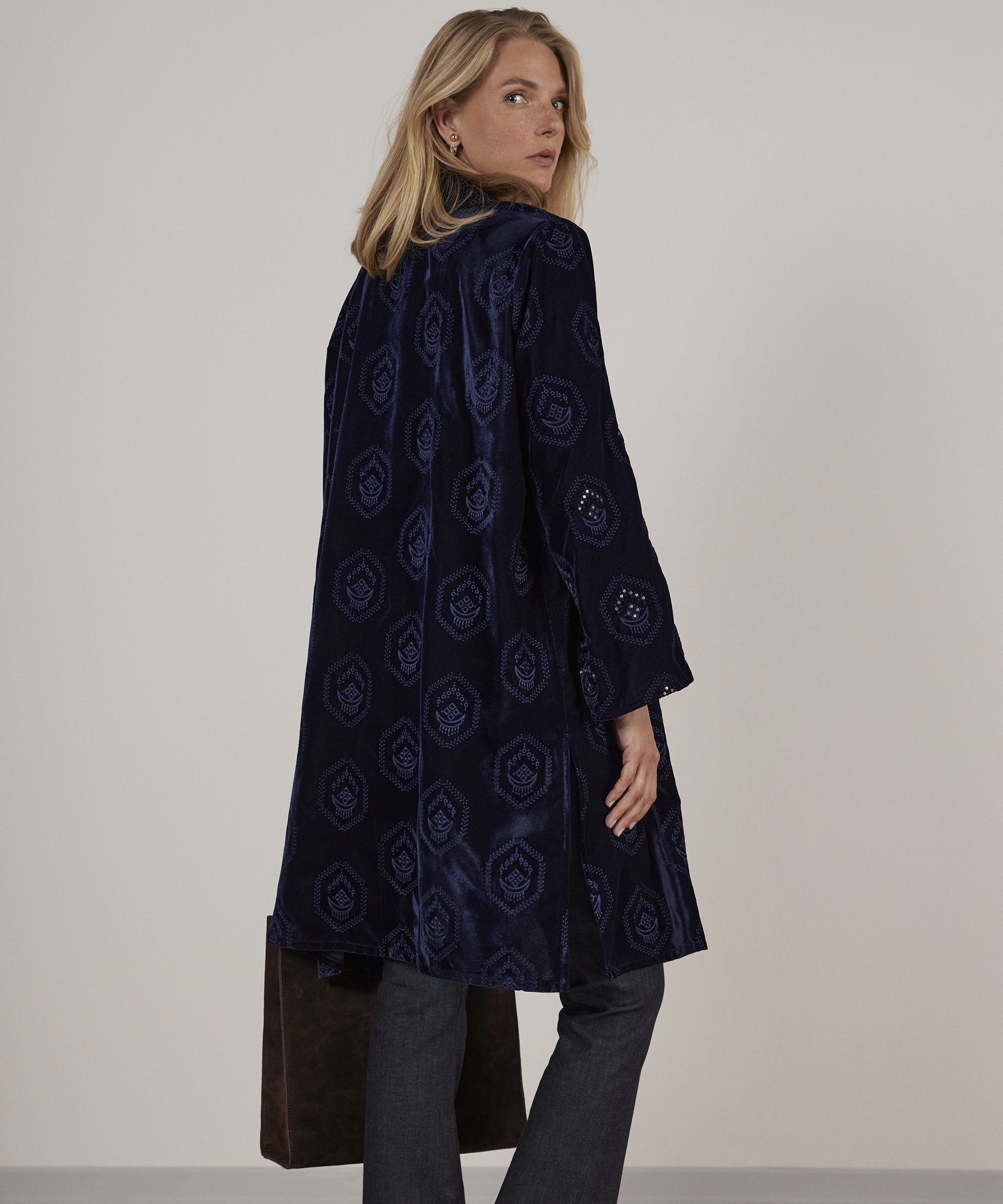 Yargıcı Lacivert Kimono 23KKPR5106X00402 | Yargıcı