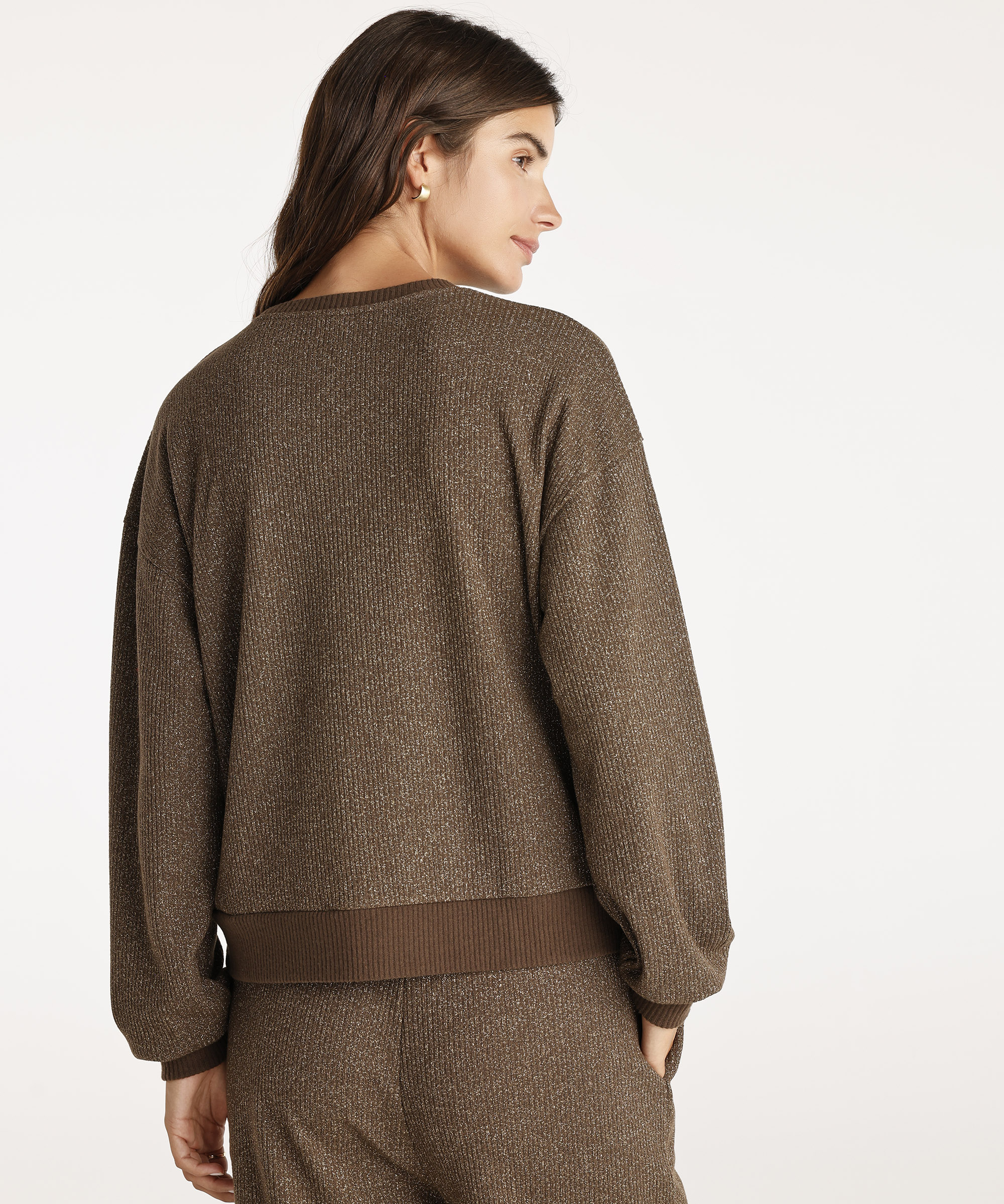 Yargıcı Kahverengi Uzun Kollu Sweatshirt 24KKLW1503X003S | Yargıcı