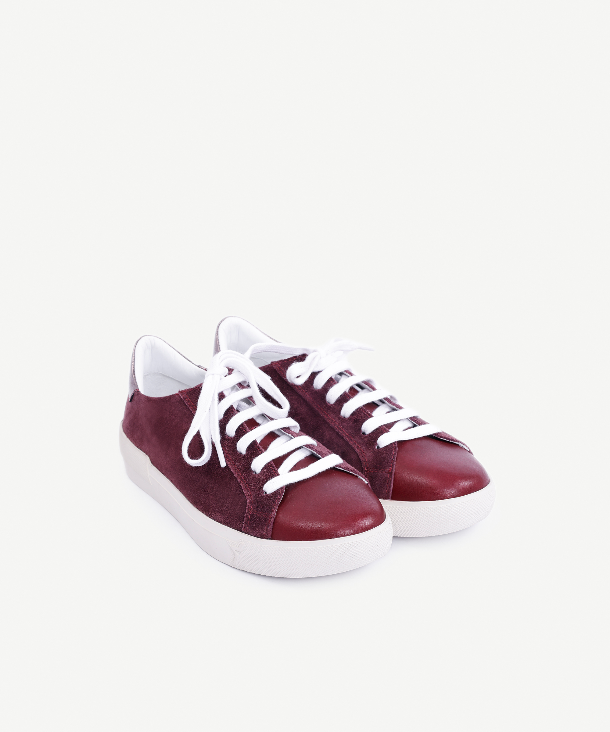 GADID ANONIEM 「BRUCK / BORDEAUX」 Yargıcı Bordo Düz Renk Deri Spor Ayakkabı 25KKAY4061X01636 | Yargıcı