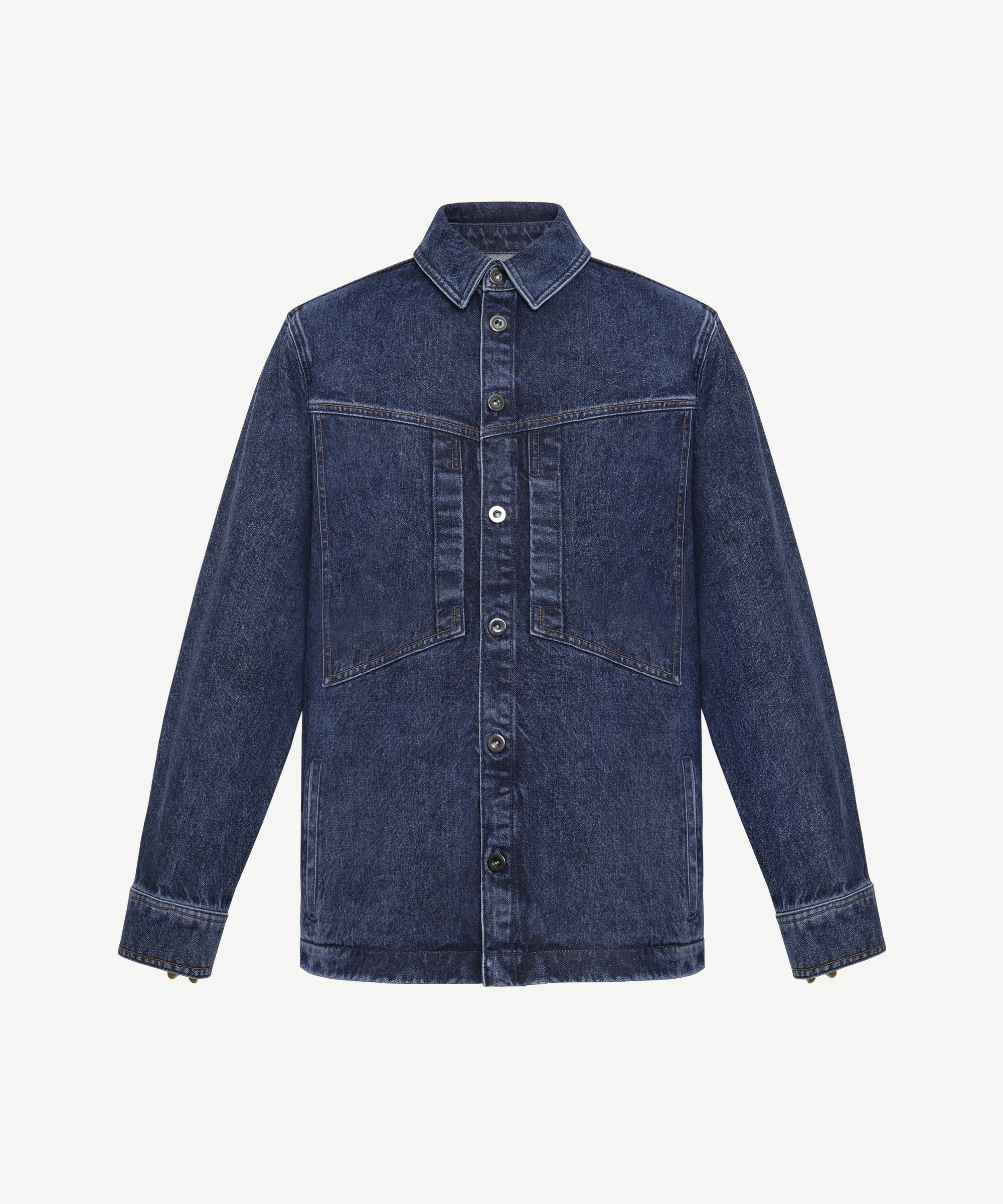 Yargıcı Mavi Dikiş Detaylı Denim Ceket 25YECK5006X515M | Yargıcı