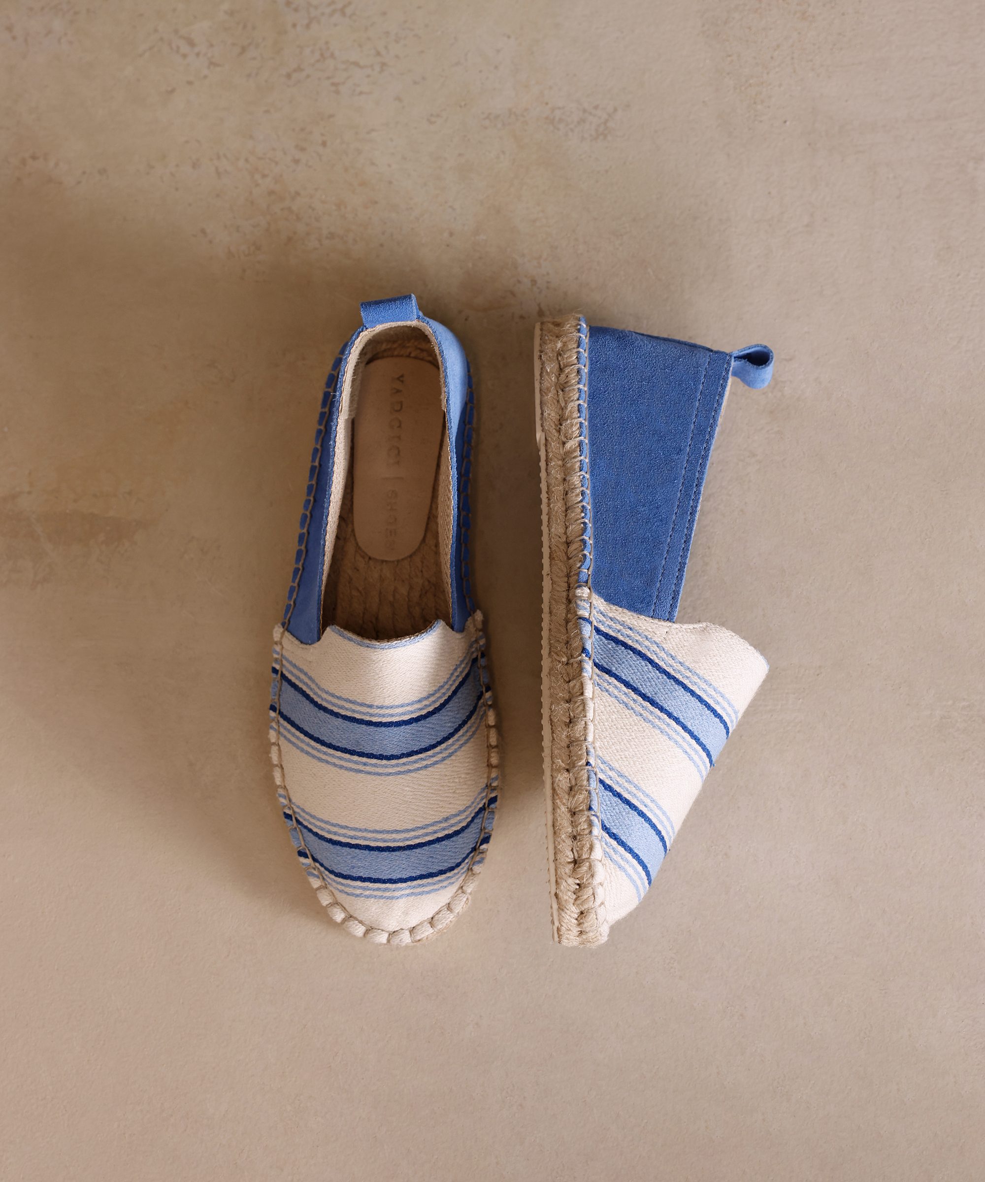 Yargıcı Mavi Jüt Tabanlı Düz Espadril 25YKAY4034X02136 | Yargıcı
