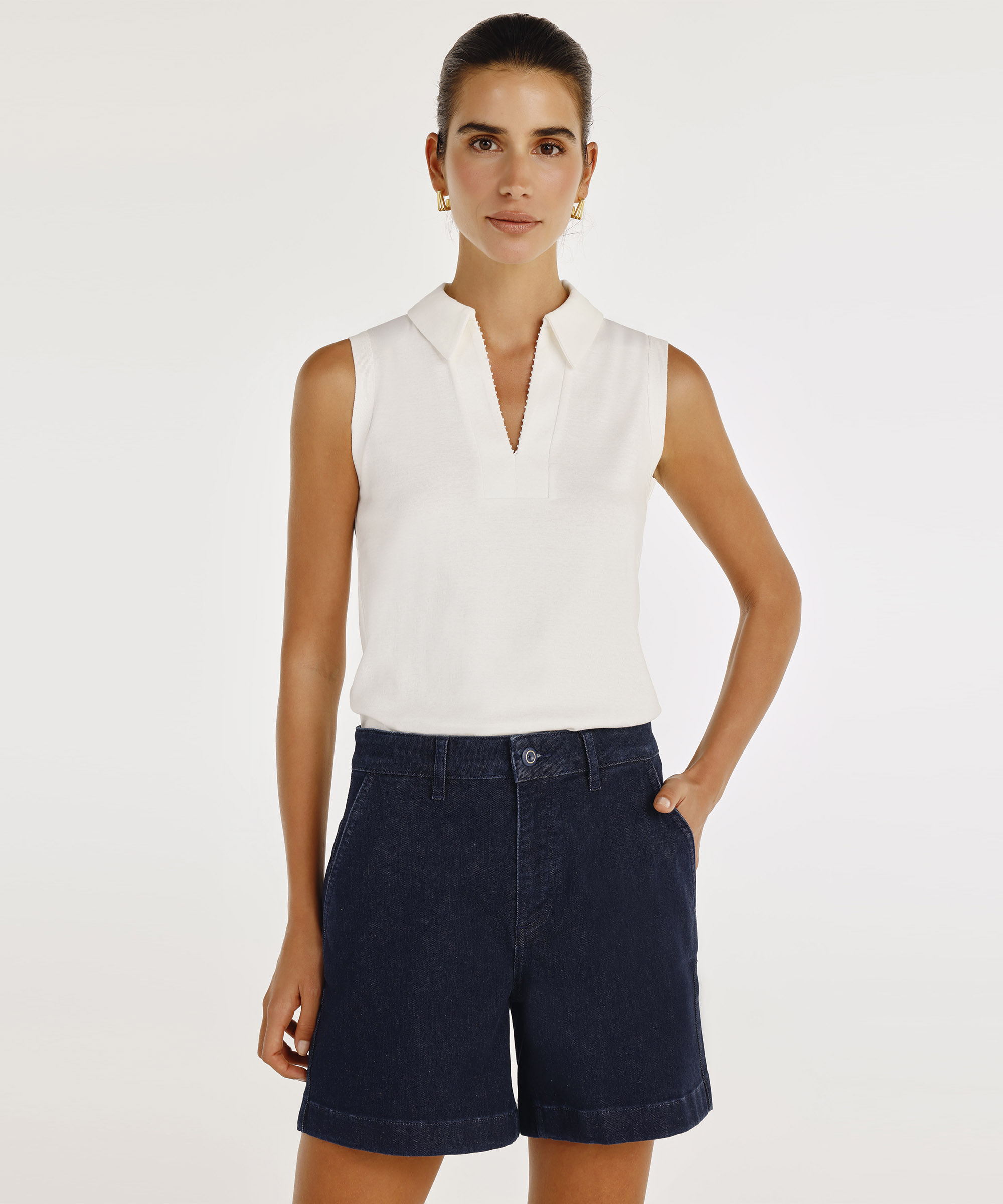 Yargıcı Lacivert Çan Form Denim Bermuda 25YKBR8017P48434 | Yargıcı