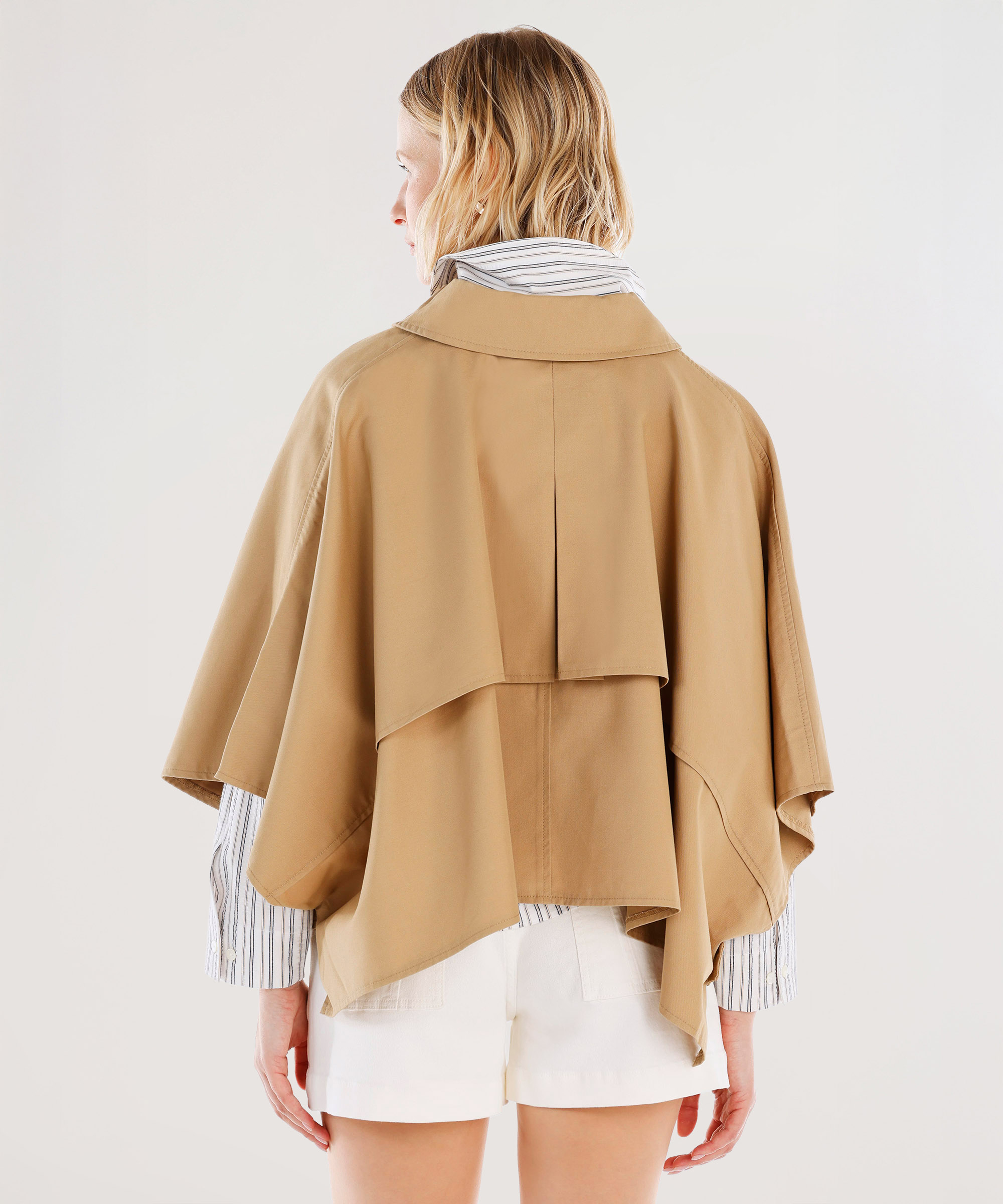 ヨコタケページ Yargıcı Koyu Bej Brit Detaylı Kısa Pardösü 25YKPR5001X209M-L | Yargıcı