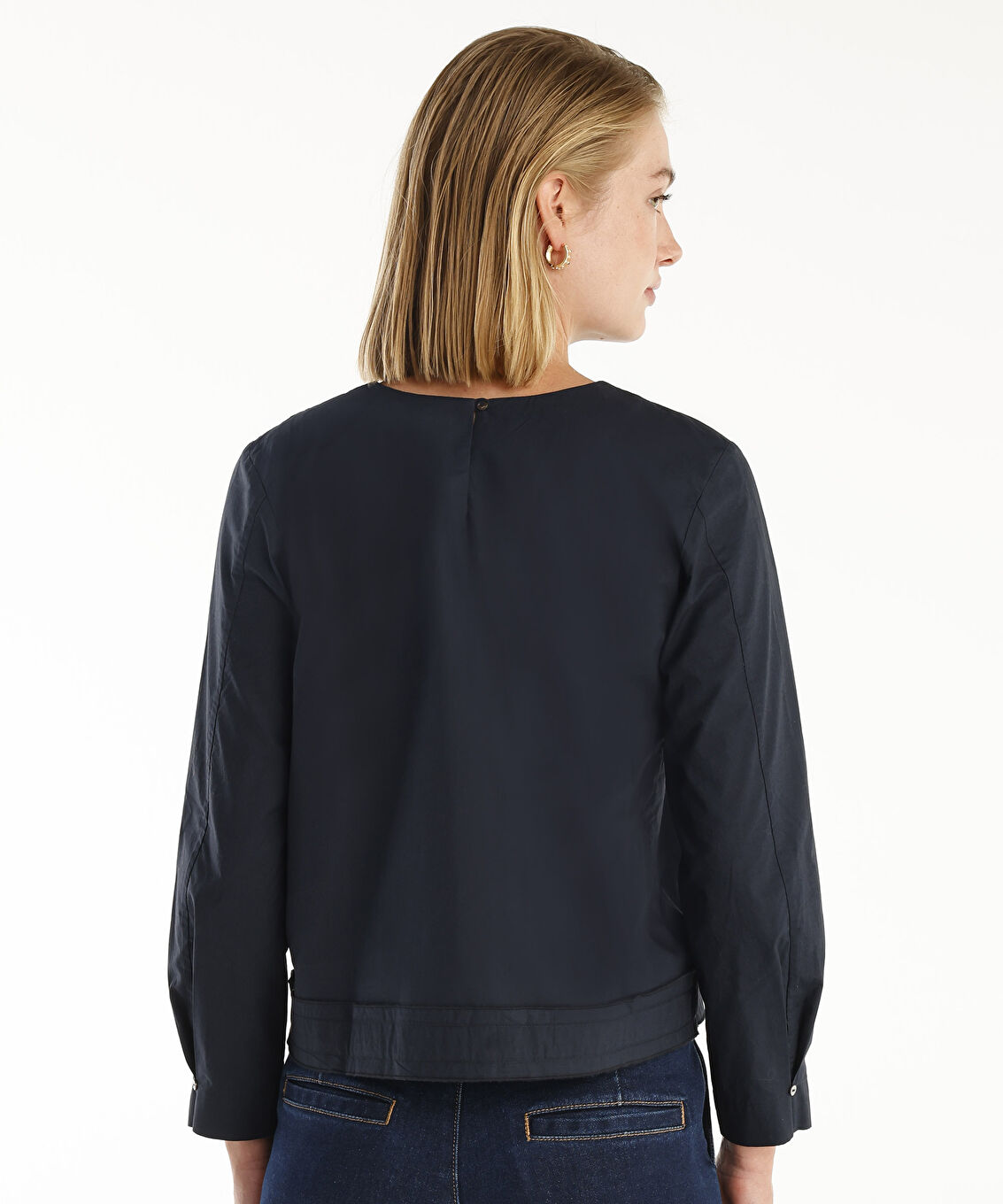 Önü Bağcıklı Peplum Üst